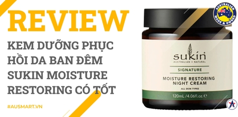 Kem dưỡng phục hồi da hư tổn ban đêm Sukin Moisture Restoring có tốt không?