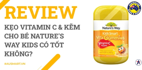 Review Kẹo vitamin C & Kẽm cho bé Nature's Way Kids có tốt không?