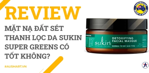 Review Mặt nạ đất sét thanh lọc da Sukin Super Greens có tốt không?