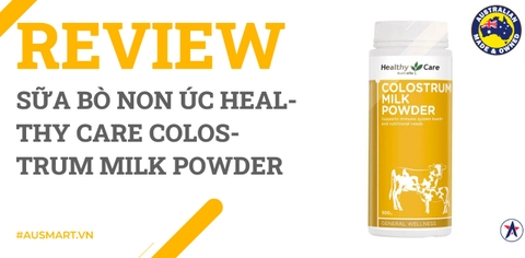 Review Sữa bò non Úc Healthy Care Colostrum Milk Powder