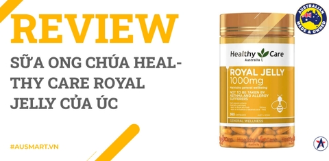 Review Sữa ong chúa Healthy Care Royal Jelly của Úc