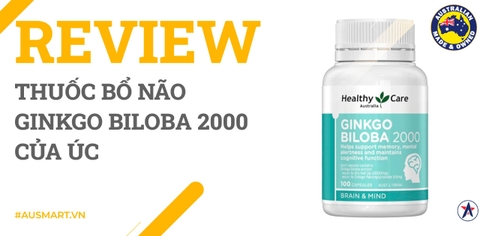 Review thuốc bổ não Ginkgo Biloba 2000 của Úc