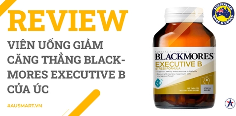 Review Viên uống giảm căng thẳng Blackmores Executive B của Úc