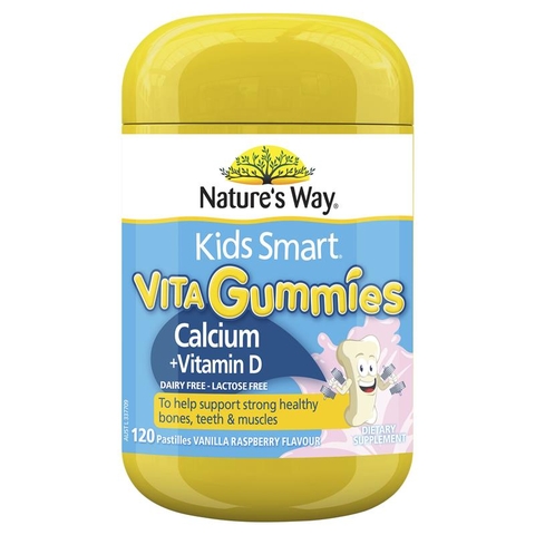 Kẹo bổ sung Nature's Way Kids Smart Vita Gummies Calcium + Vitamin D 120 Gummies