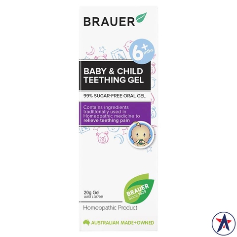 Gel giảm đau răng Brauer Baby & Child Teething Gel 20g