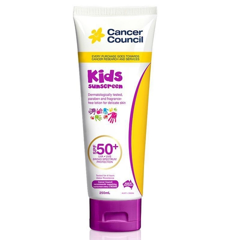 Kem chống nắng cho trẻ em Cancer Council SPF 50+ Kids 250ml