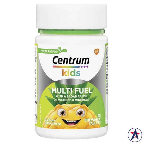 Kẹo vitamin tổng hợp cho bé Centrum Kids Multi Fuel 50 viên
