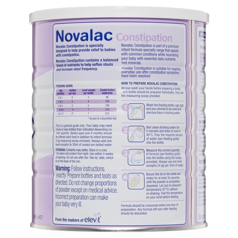 Sữa Novalac IT Anti Constipation Infant Formula 800g cho trẻ sơ sinh
