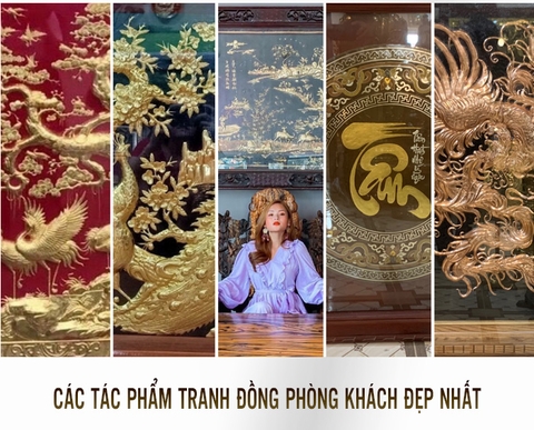 Những tác phẩm tranh đồng treo phòng khách đẹp nhất