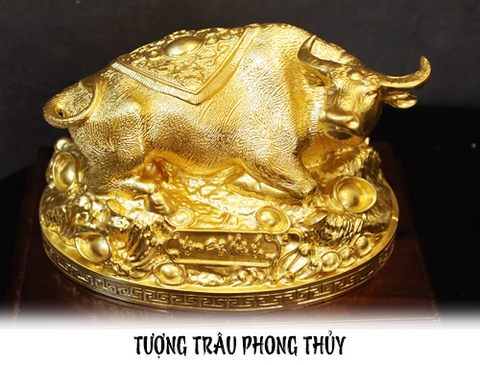 TƯỢNG TRÂU MẠ VÀNG - LINH VẬT PHONG THỦY ĐƯỢC TÌM KIẾM NHIỀU NHẤT TRONG NĂM TÂN SỬU