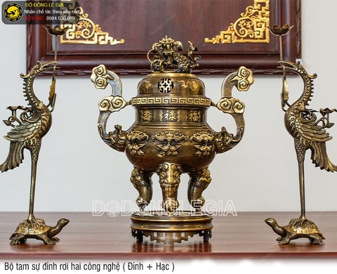 Bộ Tam Sự Đỉnh Rơi hai công nghệ (Đỉnh và Hạc)