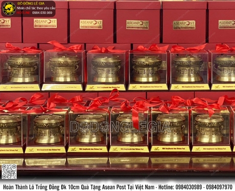 Lô trống đồng D10 quà tặng
