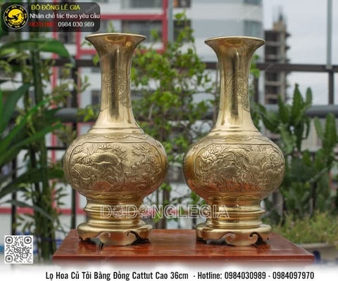 Lọ Hoa Tứ Quý cao 36cm mẫu đẹp