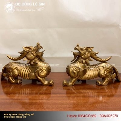 Đôi Tỳ Hưu bằng đồng cao cấp