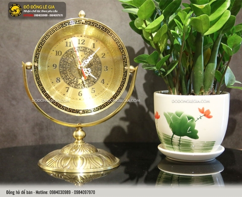 Đồng hồ để bàn bằng đồng mẫu 2