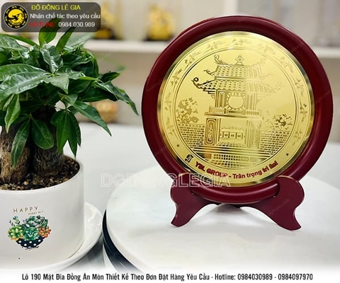 Lô mặt đĩa đồng ăn mòn thiết kế theo đơn đặt hàng của Tập Đoàn YSL