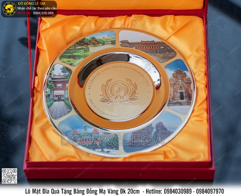 Lô Mặt Đĩa Quà Tặng Bộ Công An Đường Kính 20cm Hoàn Thiện Theo Yêu Cầu