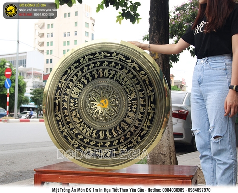 Mặt trống ăn mòn đường kính 100cm hình búa liềm