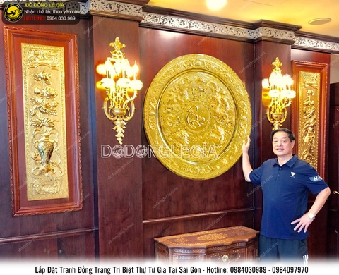 Dự án chế tác tranh đồng mạ vàng cho biệt thự tư gia tại Sài Gòn
