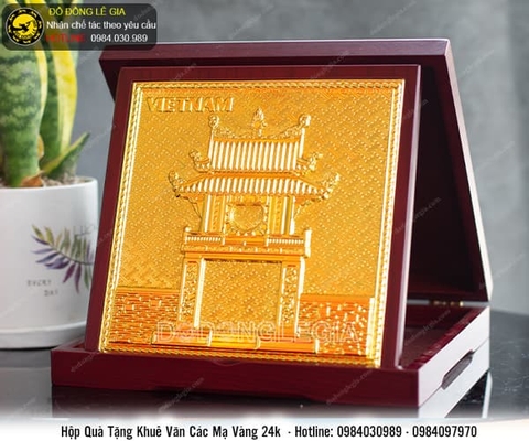 Hộp Quà Tặng Khuê Văn Các mạ vàng 24k