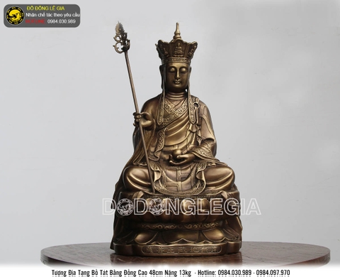 Tượng đồng địa tạng Bồ tát cao 48cm 