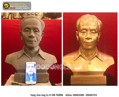 Tượng chân dung cụ ông theo yêu cầu - 02