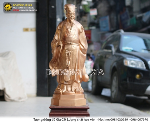 Tượng Gia Cát Lượng bằng đồng đỏ
