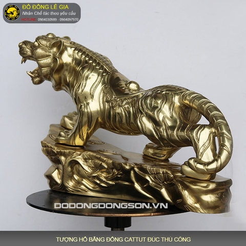 Tượng Hổ bằng đồng cattut - cỡ lớn