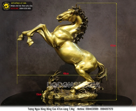 Tượng linh vật Ngựa cao 47cm