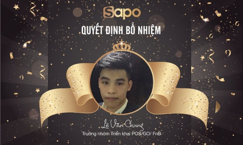 Quyết định bổ nhiệm: Trưởng nhóm triển khai POS/GO/FnB