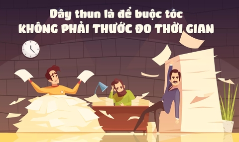 Dây thun là để buộc tóc - chứ không phải thước đo thời gian?