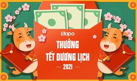 Thông báo thưởng Tết Dương Lịch 2021
