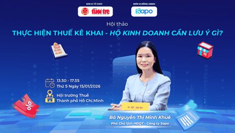 Sapo đồng hành cùng Cục Thuế và Thuế TP Hồ Chí Minh tham dự Hội thảo Thuế kê khai do Báo Tuổi Trẻ tổ chức