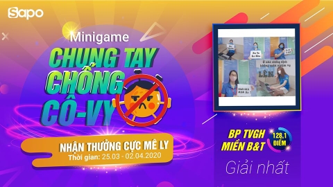 Kết quả minigame: Không tụ tập - không la cà - đẩy lùi Corona