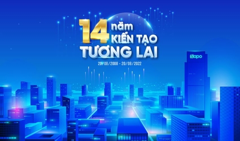Sapoers 3 miền chúc mừng sinh nhật Sapo 14 tuổi.