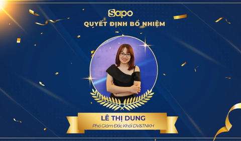 Thông báo quyết định bổ nhiệm chị Lê Thị Dung - Phó giám đốc Khối DV&TNKH.