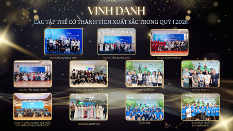 Vinh danh các tập thể xuất sắc quý I - Tiếp lửa chinh phục quý II