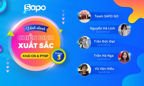 Vinh danh Chiến binh xuất sắc Khối CN & PTSP