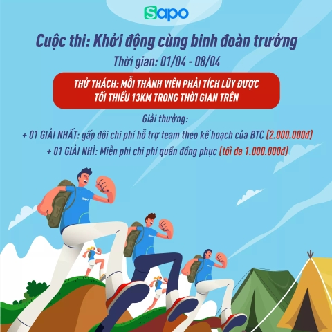 Sự kiện đầu tiên: Khởi động cùng binh đoàn trưởng Sapo!!!