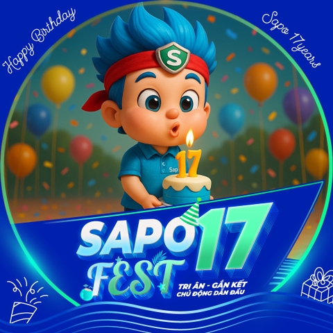 Thay Frame Avatar mừng Sapo 17 tuổi - phủ xanh khắp không gian mạng