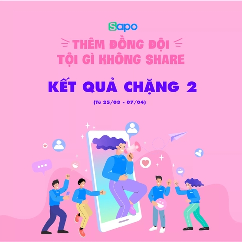Thêm đồng đội - Tội gì không share: Kết quả chặng 2.