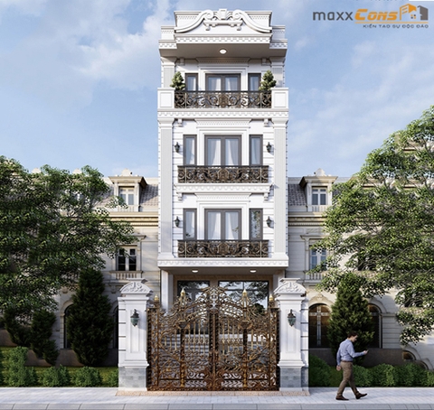 Thiết kế nhà ống tân cổ điển đặc sắc nhất năm