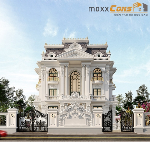 10 Mẫu Thiết Kế Biệt Thự Tân Cổ Điển Sang Trọng Nhất 2024