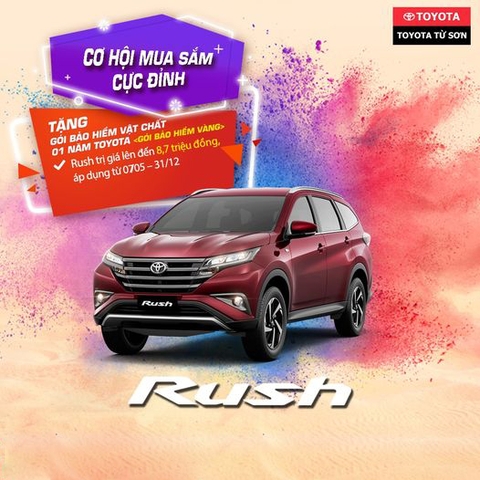 TOYOTA RUSH 2021 - TĂNG TIỆN NGHI VÀ ƯU ĐÃI CHO KHÁCH HÀNG