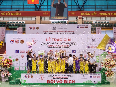 GIẢI BÓNG ĐÁ U9 TOÀN QUỐC TOYOTA CUP 2023: KHÉP LẠI MỘT GIẢI ĐẤU THÀNH CÔNG