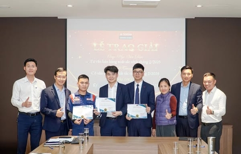 LỄ KHEN THƯỞNG CÁC CÁN BỘ NHÂN VIÊN XUẤT SẮC NHẤT THÁNG 02/2025