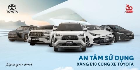 AN TÂM SỬ DỤNG XĂNG E10 CÙNG XE TOYOTA