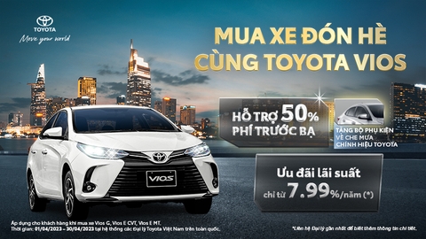 MUA XE ĐÓN HÈ - NHẬN ƯU ĐÃI “HOT” CÙNG TOYOTA VIOS