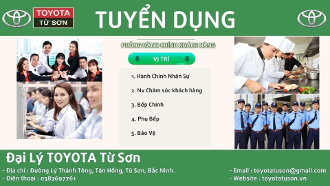 TOYOTA TỪ SƠN TUYỂN DỤNG
