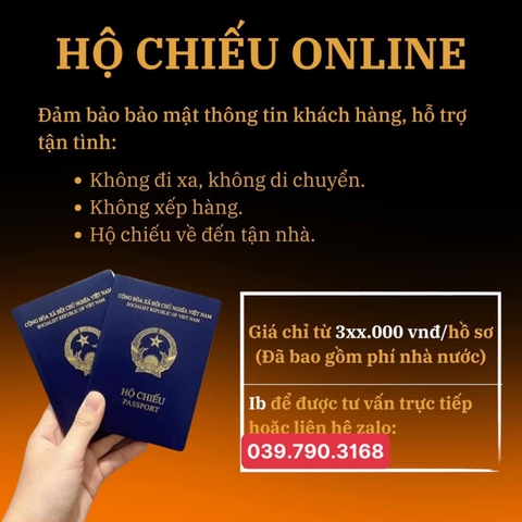 THỦ TỤC LÀM HỘ CHIẾU CHI TIẾT NHẤT